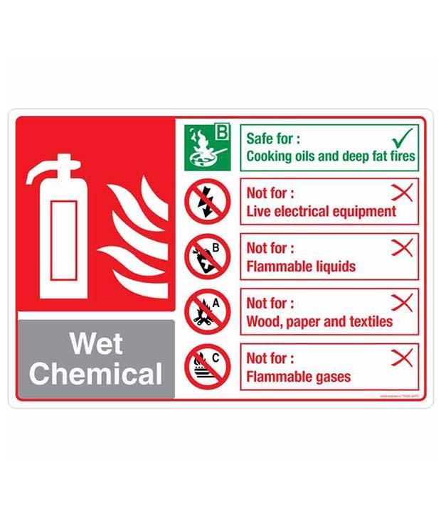 Safety Sign Store Wet Chemicals - Do's & Don't's Fire - Exit ...