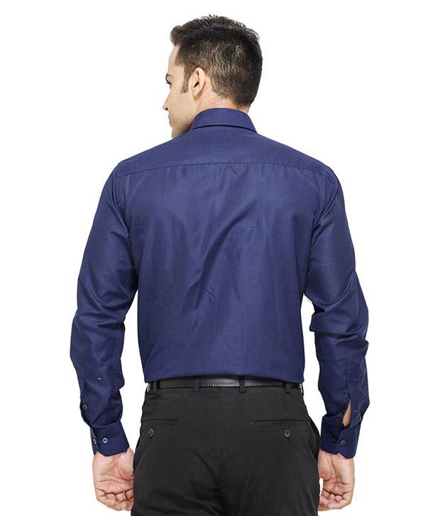 navy formal shirt mens