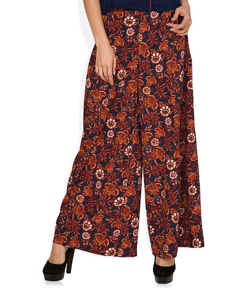 black flared palazzo