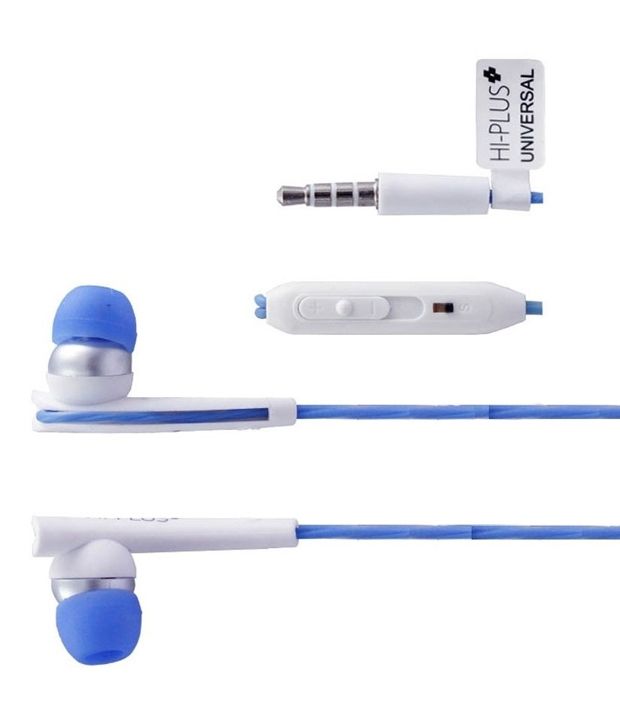 Hitech Hiplus H35 In Ear Wired Earphones With Mic Blue Buy Hitech Hi