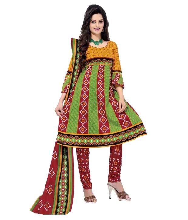Patidar Maharani 1 Pure Cotton Printed Dress Material