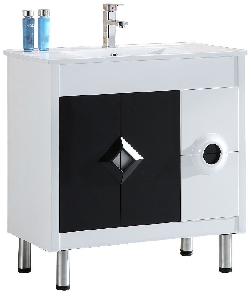 Buy Nuro Pvc Bathroom Vanity With Mirror With Ceramic Basin Without Faucet Online At Low Price In India Snapdeal