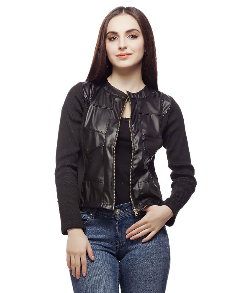 Buy Clo Clu Black Leather Jackets Online at Best Prices in India - Snapdeal