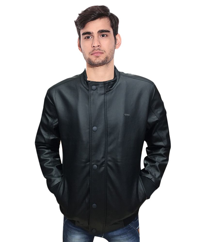 Numero Uno Black Full Sleeve Leather Jacket - Buy Numero Uno Black Full ...