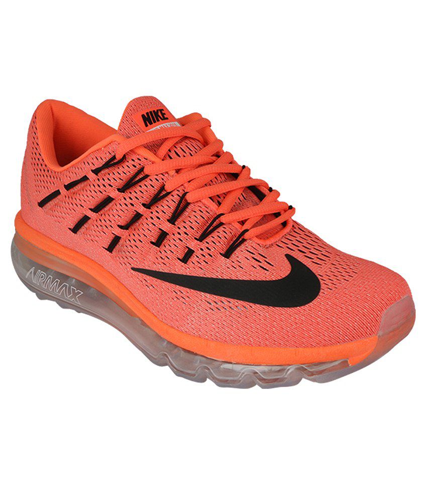 Nike Airmax 2016 Orange Running Sports Shoes - Buy Nike Airmax 2016