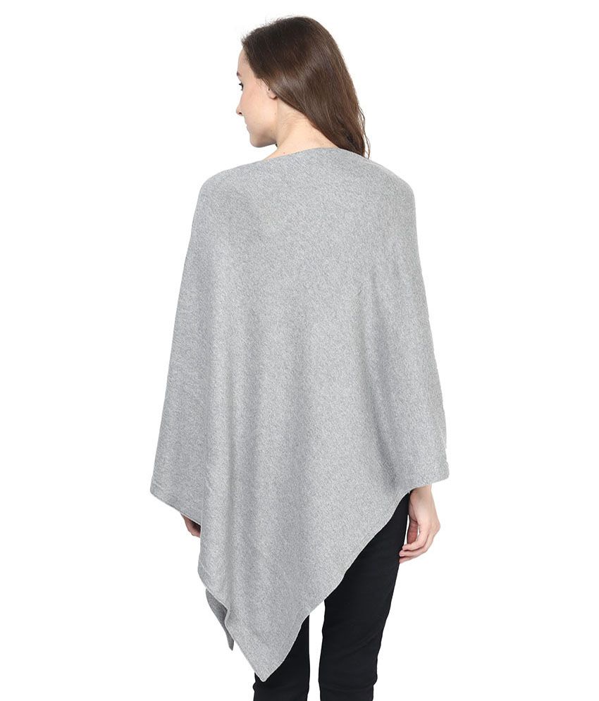 Buy Pluchi Gray Cotton Ponchos & Capes Online at Best Prices in India ...