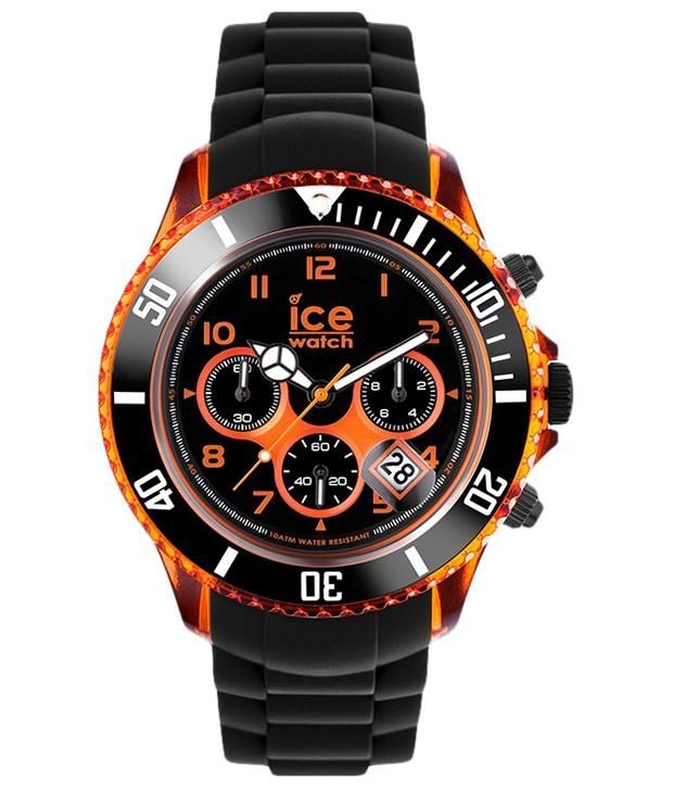 black analog wrist watch