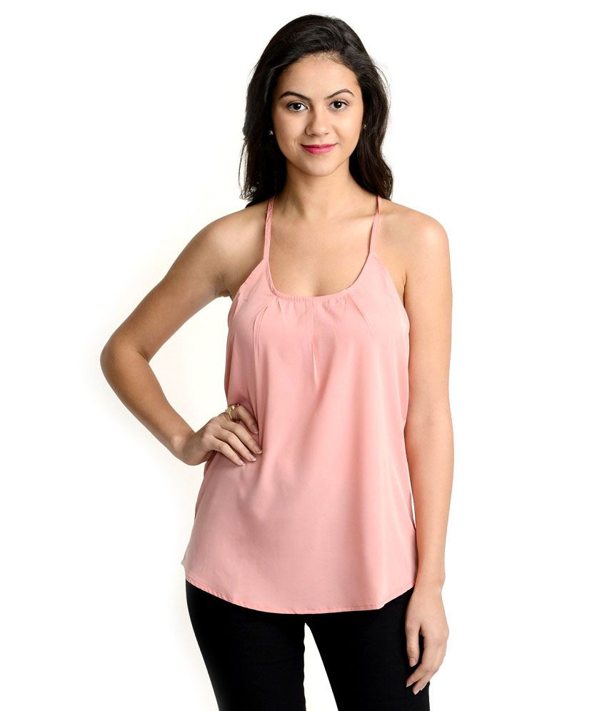 At499 Pink Polyester Tops - Buy At499 Pink Polyester Tops Online at ...