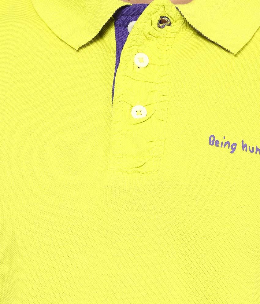 being human yellow t shirt