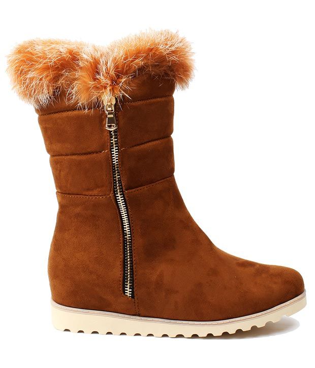 tan wedge boots