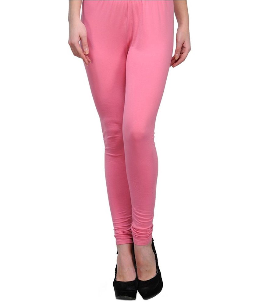Ffu Pink Cotton Leggings Price in India Buy Ffu Pink Cotton Leggings