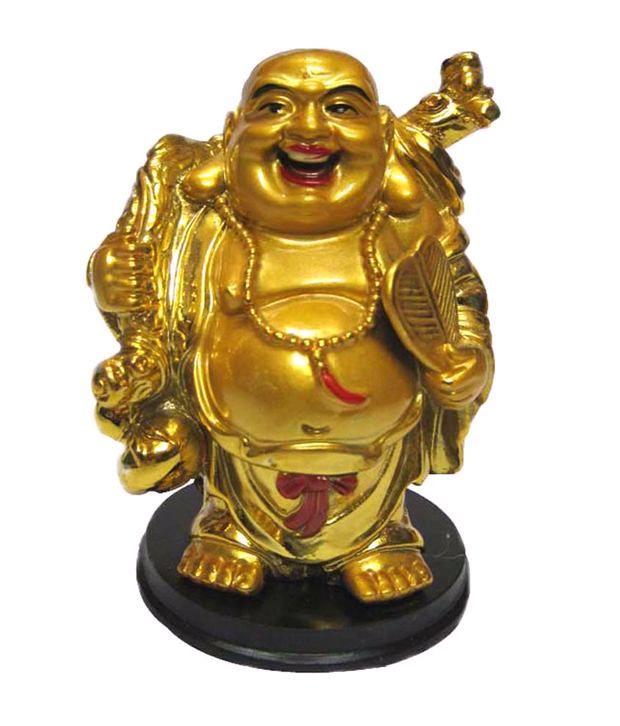     			Future Oracle Glossy Resin Vastu Feng Shui Laughing Buddha Happy Man For Wealth