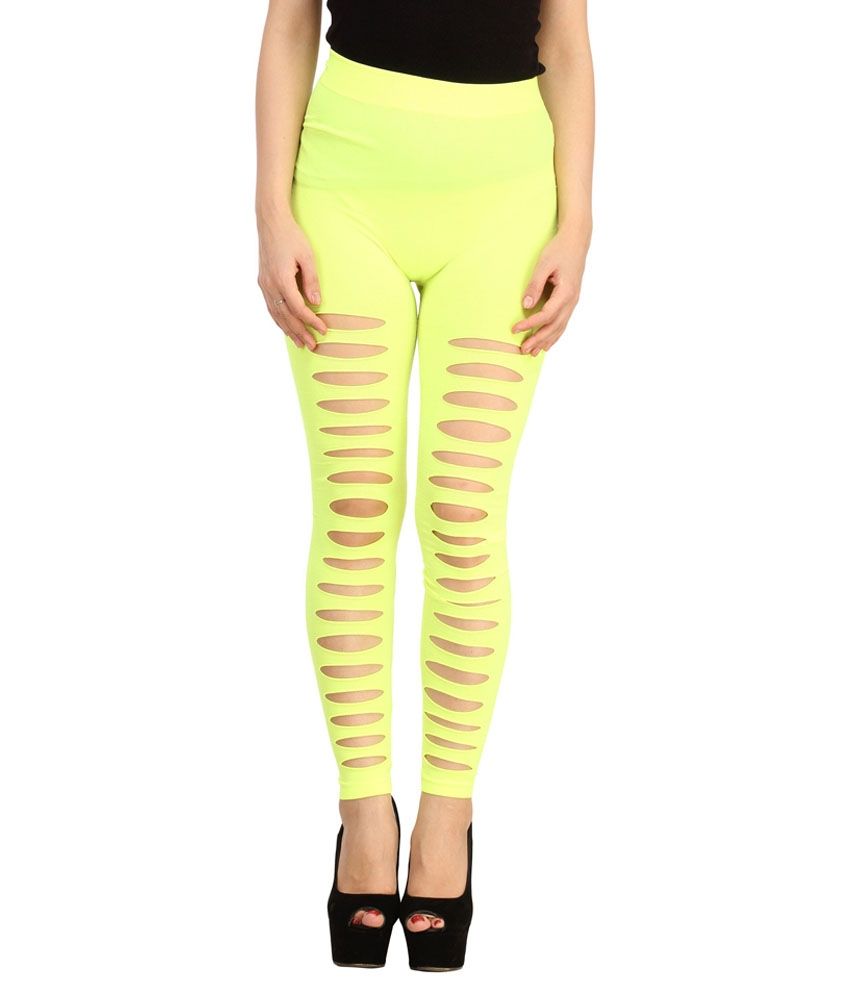 yellow workout leggings