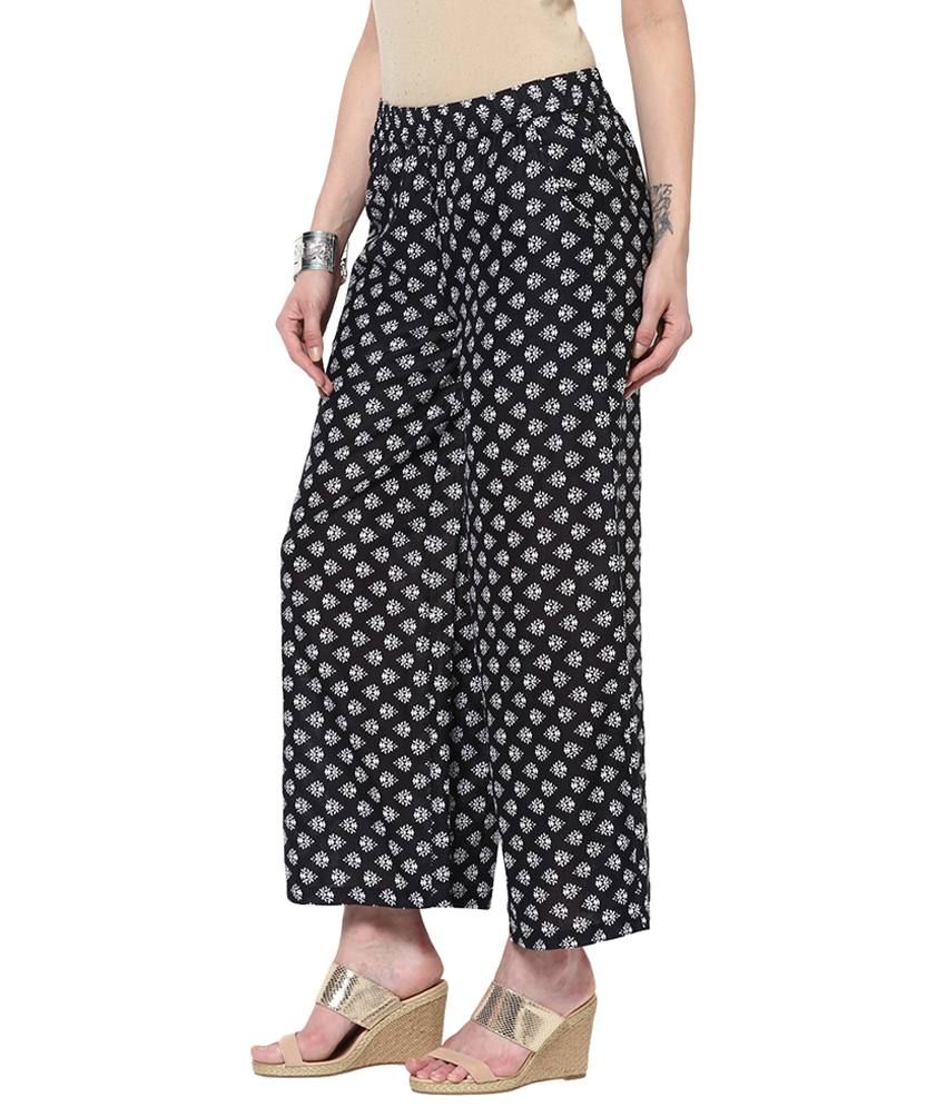 white cotton palazzo pants online