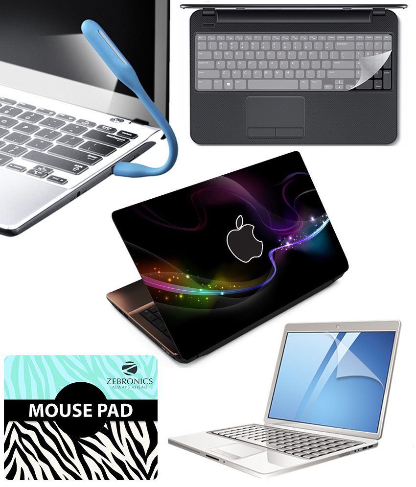 Finearts Combo of Textured Laptop Skin, Screen Guard, Key Protector