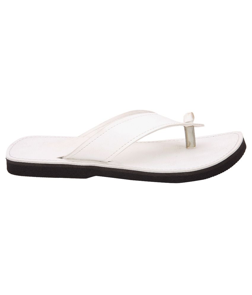white stuff flip flops