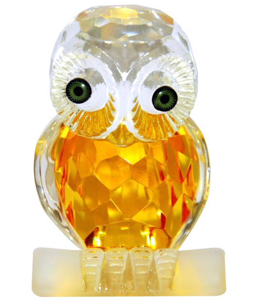     			SPARX Shopping White Crystal Owl Feng Shui