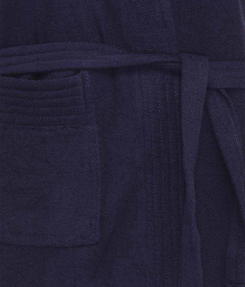 Sand Dune Knitted Navy Blue Terry Bathrobe Buy Sand Dune Knitted Navy