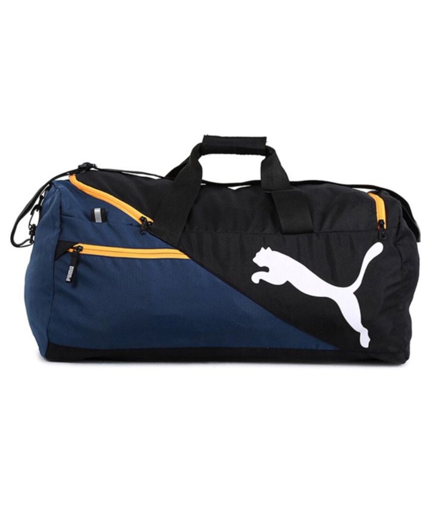 Puma Blue \u0026 Black Polyester Duffle Bag 