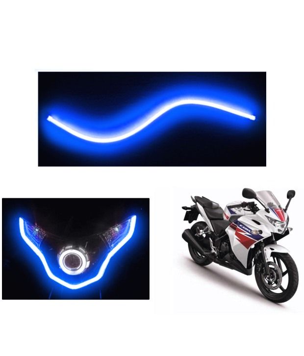 Speedwav Flexible 30cm Bike Headlight Neon LED DRL Tube BLUEHonda CBR