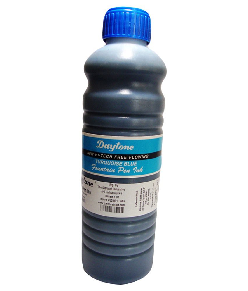     			Daytone 500 Ml. Turquoise Blue Fountain Pen Ink. Pack Of 2