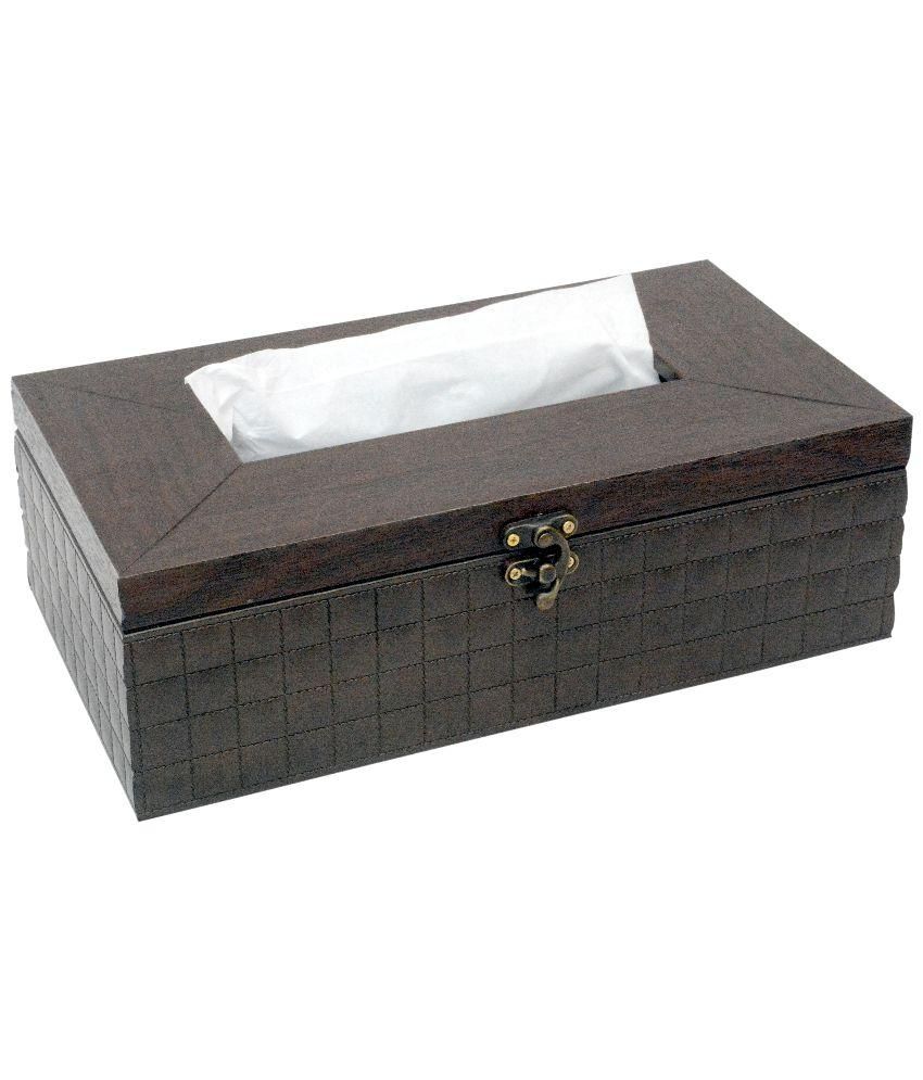 Ezzideals Wood Decorative Tissue Box Holder Brown Buy Ezzideals Wood