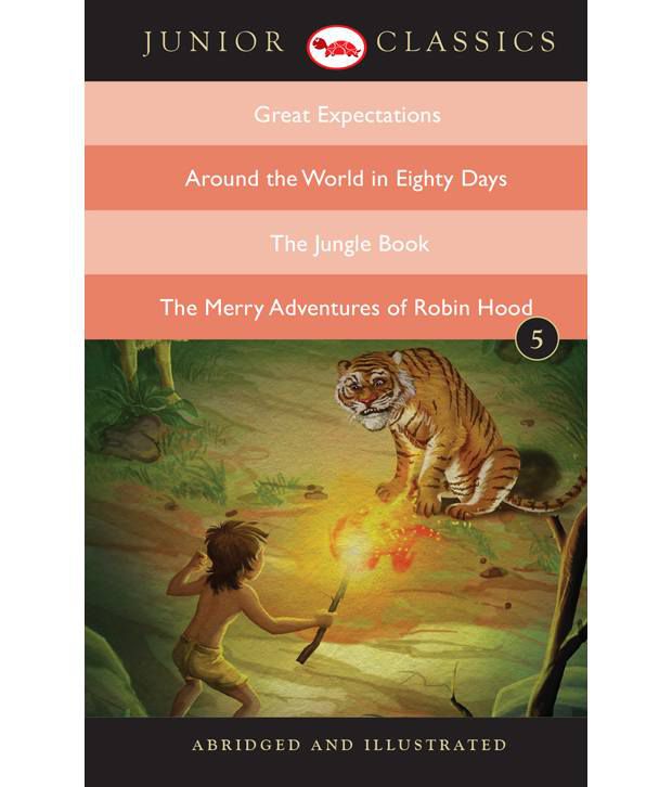     			Junior Classic - Book-5 (Great Expectations, Around The World In Eighty Days, The Jungle Book, The Merry Adventures Of Robin Hood)