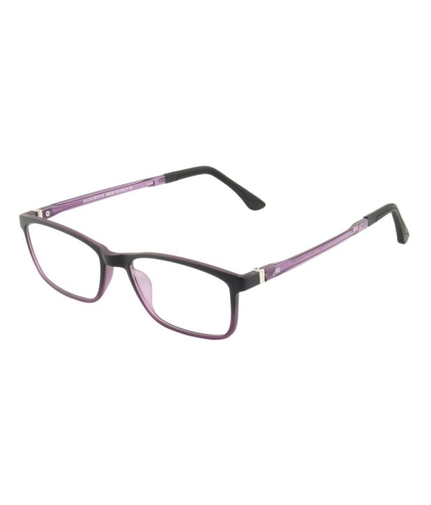 Marabous Purple Men Rectangle Full Rim Eyeglasses Frame - Buy Marabous ...