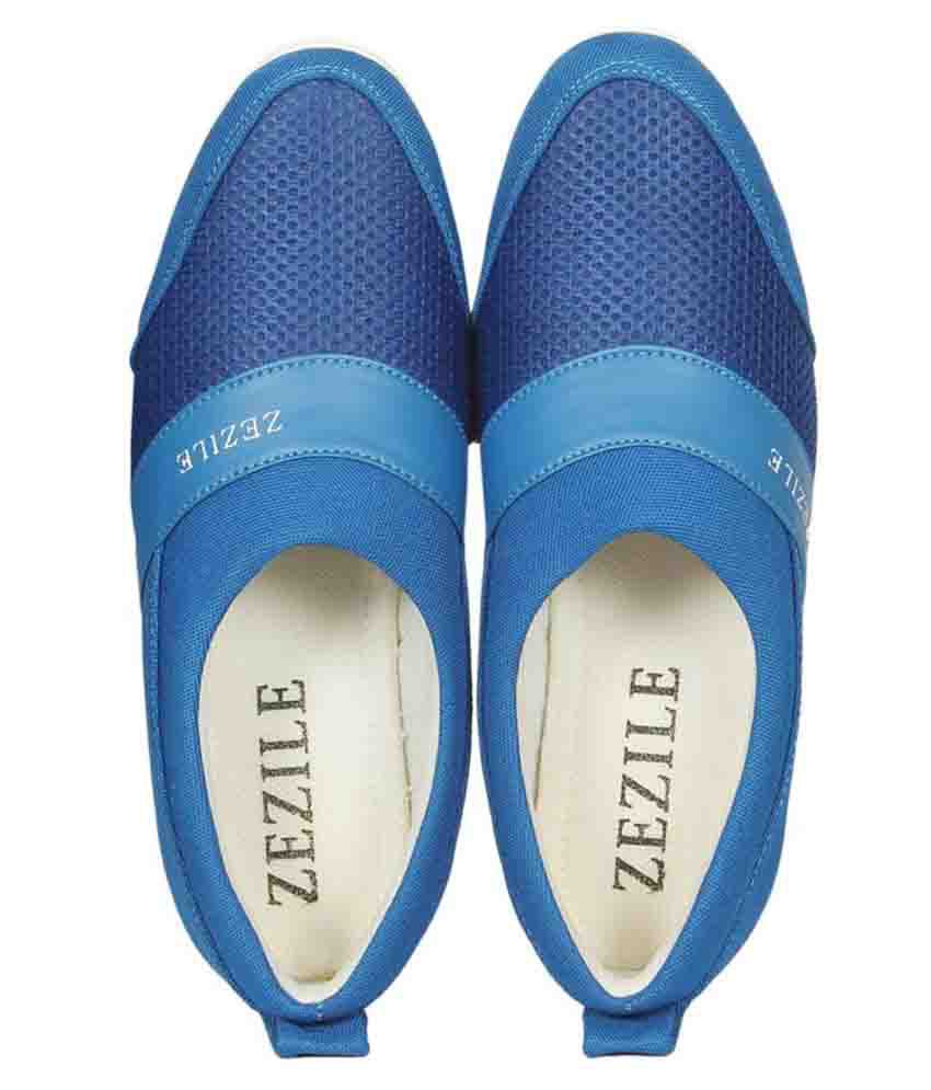 Zezile Blue Loafers - Buy Zezile Blue Loafers Online at Best Prices in ...