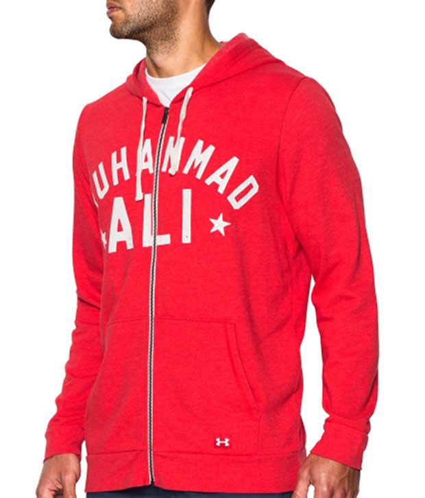 Under Armour Men's Roots Of Muhammad Ali 3x Champ Full Zip Hoodie Red - Buy Under Armour Men's Roots Of Fight Muhammad Ali 3x Champ Full Zip Hoodie Red Online at