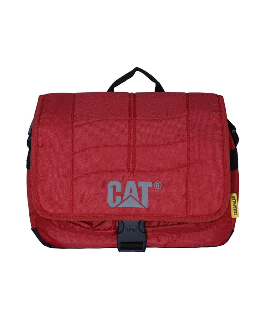 red computer bag