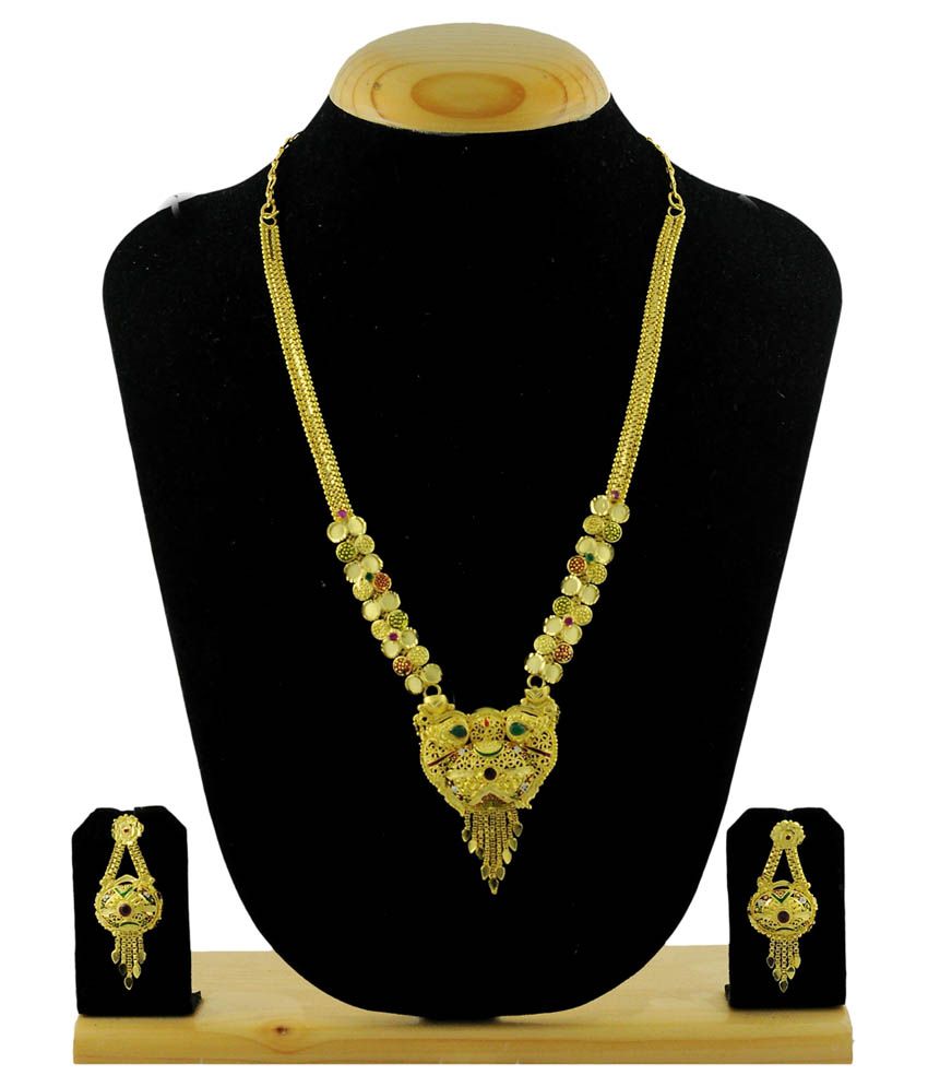 Kalyani Covering Gold Plated Necklace Set Buy Kalyani Covering Gold