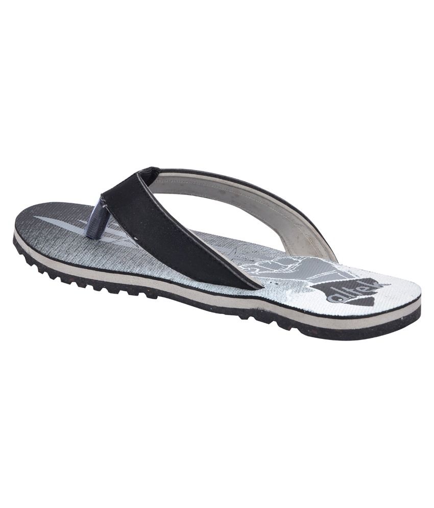 gray flip flops
