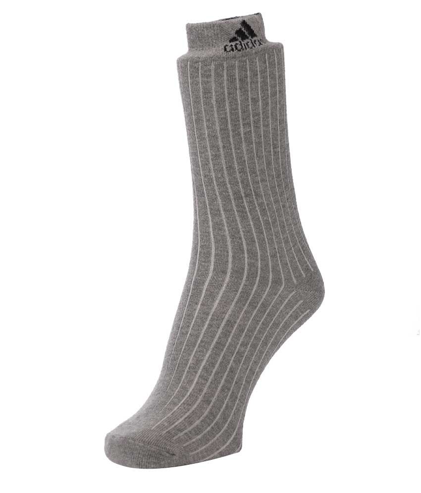 Adidas Flat Knit Crew Socks - Pack Of 3: Buy Online at Low Price in ...