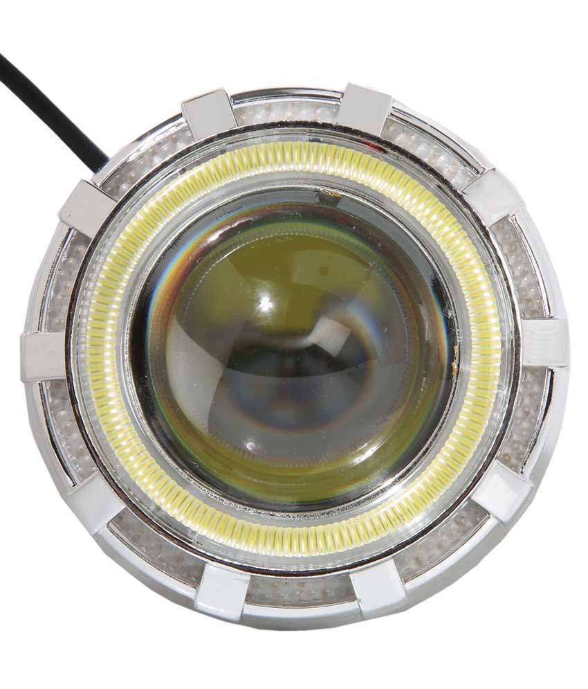 R.j.von Led Headlight Lens Projector For Royal Enfield Bullet Classic