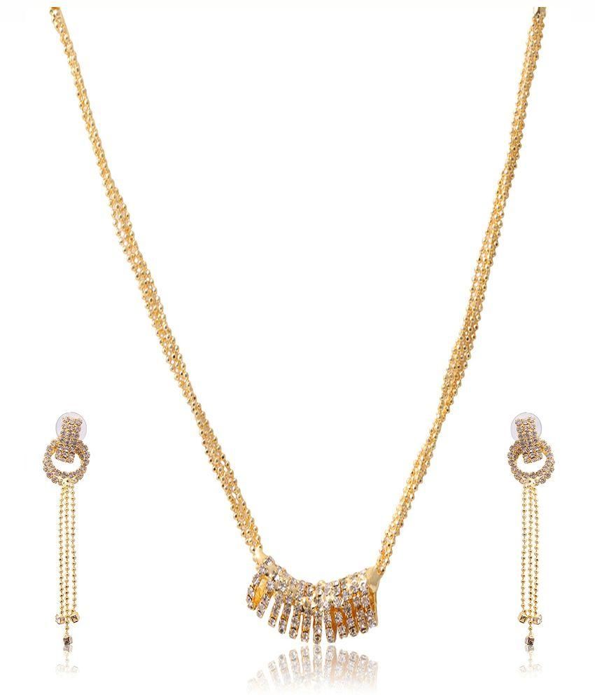 Ruhi Jewels Golden Designer Pendant 