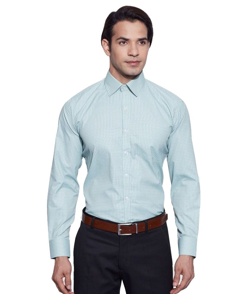 green formal shirt combination