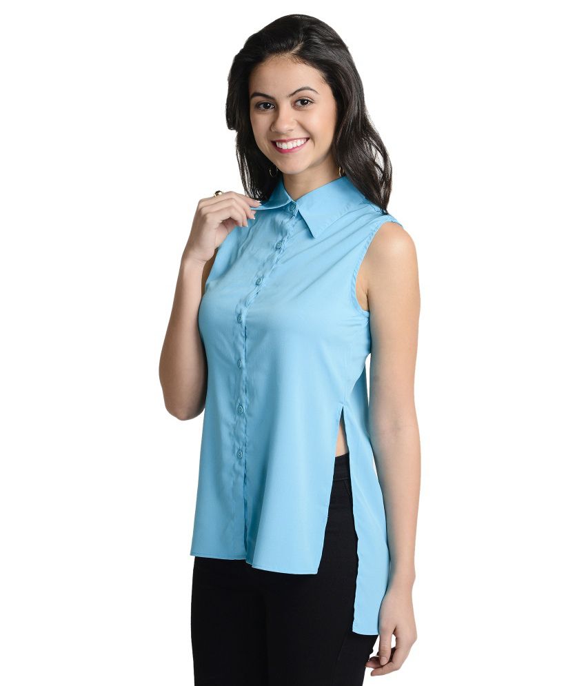 Buy At499 Blue Polyester Shirts Online at Best Prices in India - Snapdeal