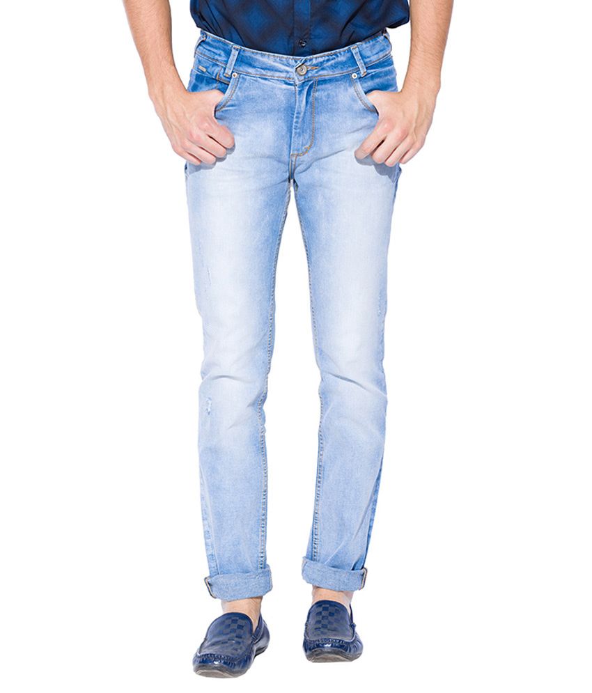 mufti slim men blue jeans