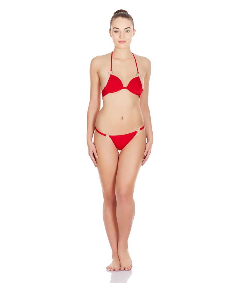     			La Intimo Red Lycra Panties