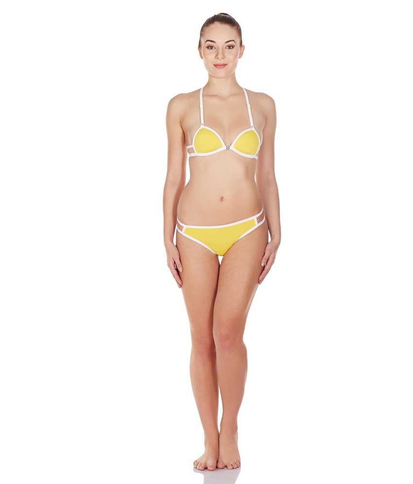     			La Intimo Yellow Lycra Panties