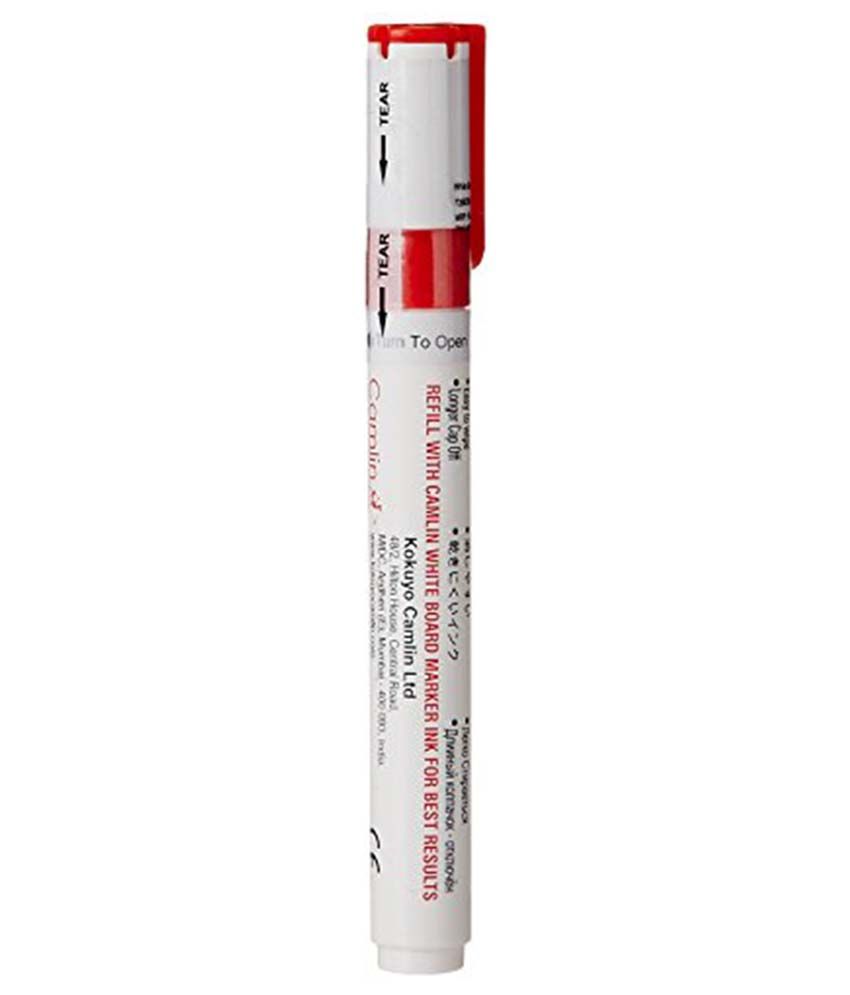 Camlin White Board Marker Pen Red - Pack Of 10: Buy Online at Best