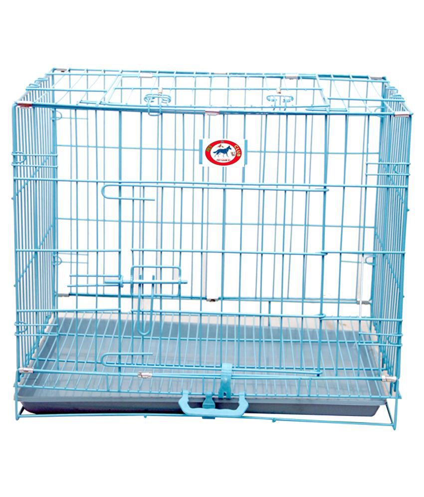     			Pet Club51 Blue Heavy Stainless Steel Dog cage-36 inches