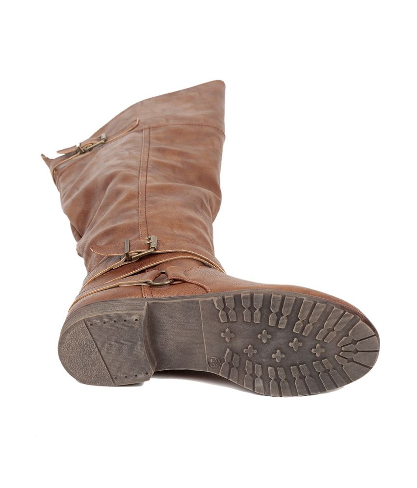 brown slouch boot