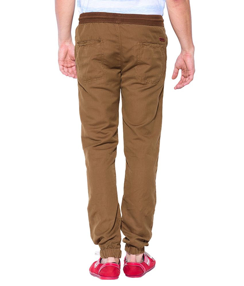 brown joggers petite