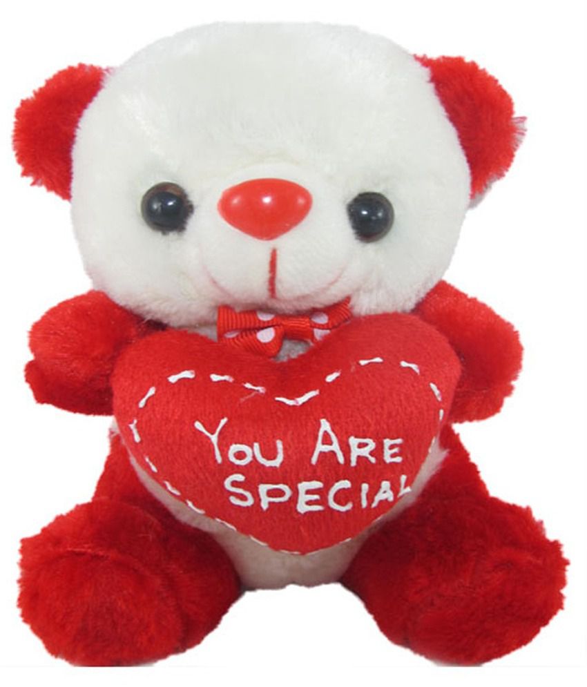     			Tickles You are Special Teddy with Heart Soft Stuffed Plush Animal Toy for Kids Girls Birthday Gifts Home Decoration (Color: Red Size: 16 cm)