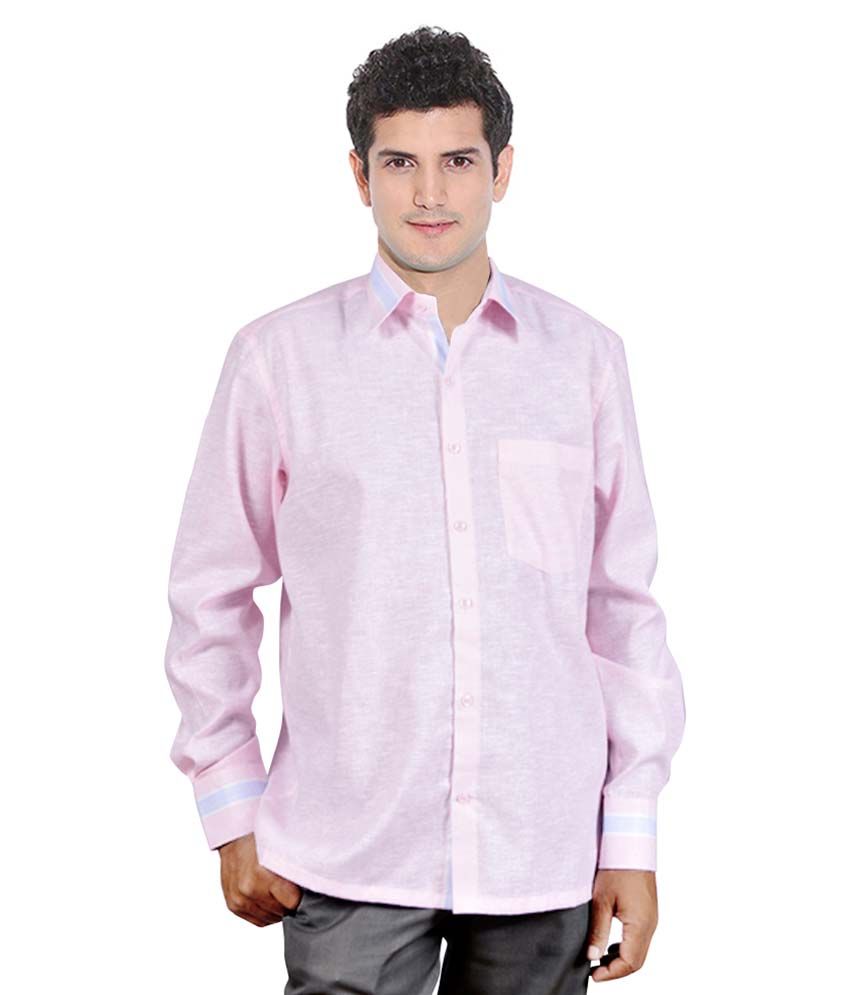 pink casual shirt