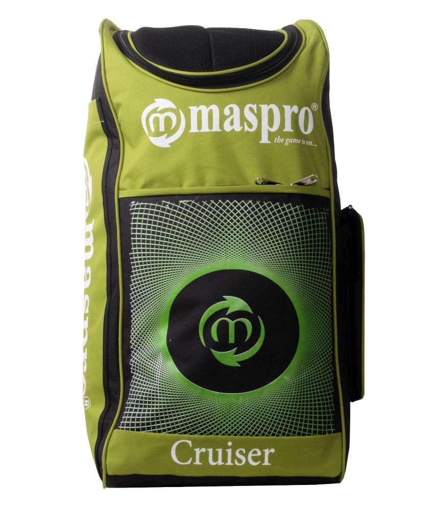 Maspro Green and Black Cricket Kit Bag Buy Online at Best Price on