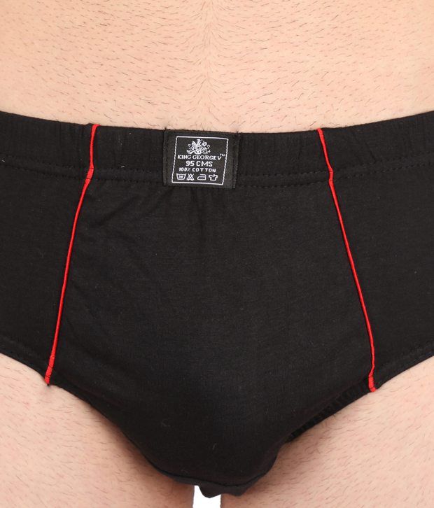 King George V Black Underwear Combo - Pack Of 3 - Buy King George V ...