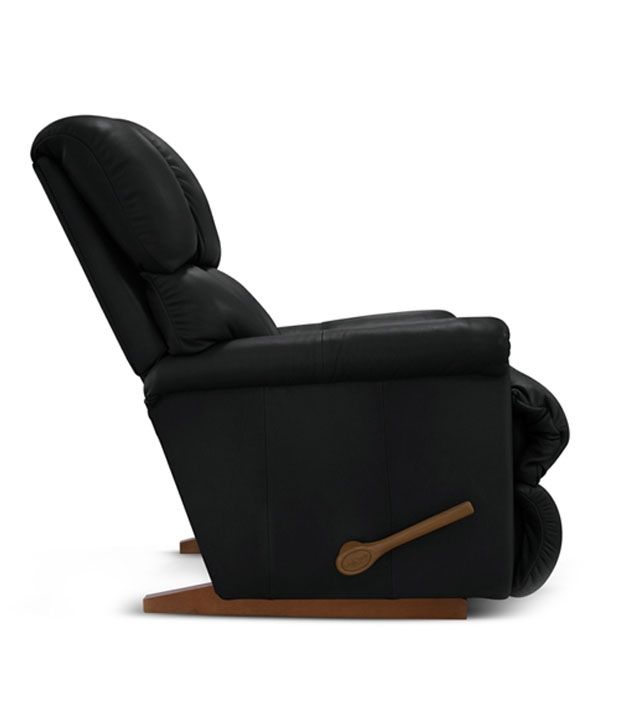lazboy recliner with black rexine cover pinnacle buy lazboy